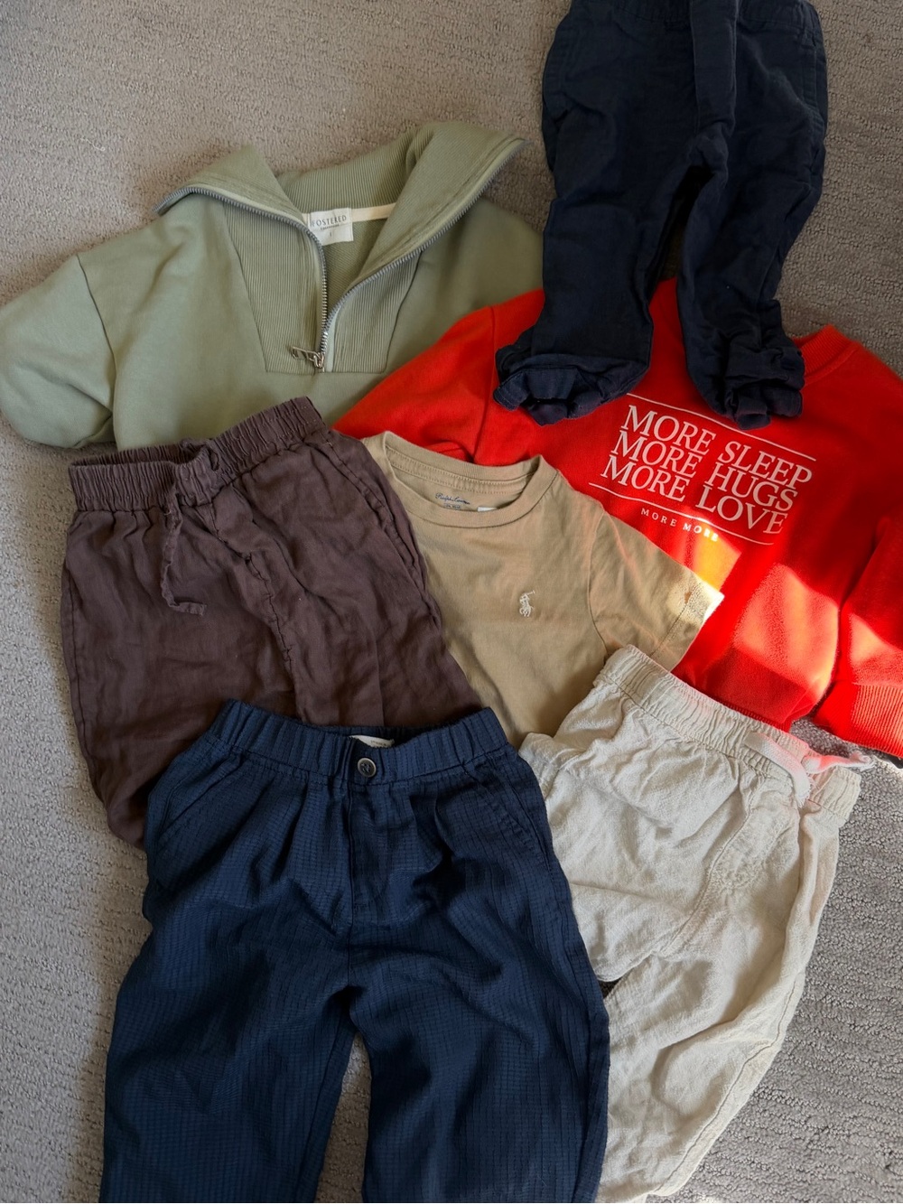 [BUNDLE] Baby Boy Linen Pants + Tops
